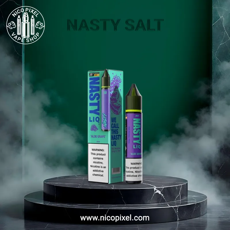 سالت نیکوتین آلونورا انگور پایه بلند برند نستی - NASTY ALOE GRAPE SALT NIC