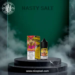 سالت نیکوتین انبه توت فرنگی کاشمن پایه کوتاه برند نستی - NASTY MANGO STRAWBERRY CUSHMAN SALT NIC