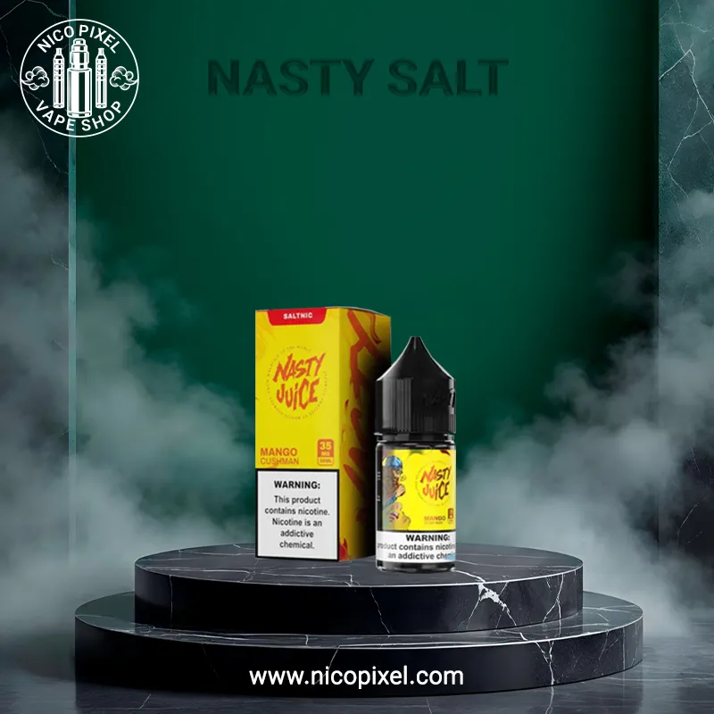 سالت نیکوتین انبه کاشمن پایه کوتاه برند نستی - NASTY MANGO CUSHMAN SALT NIC