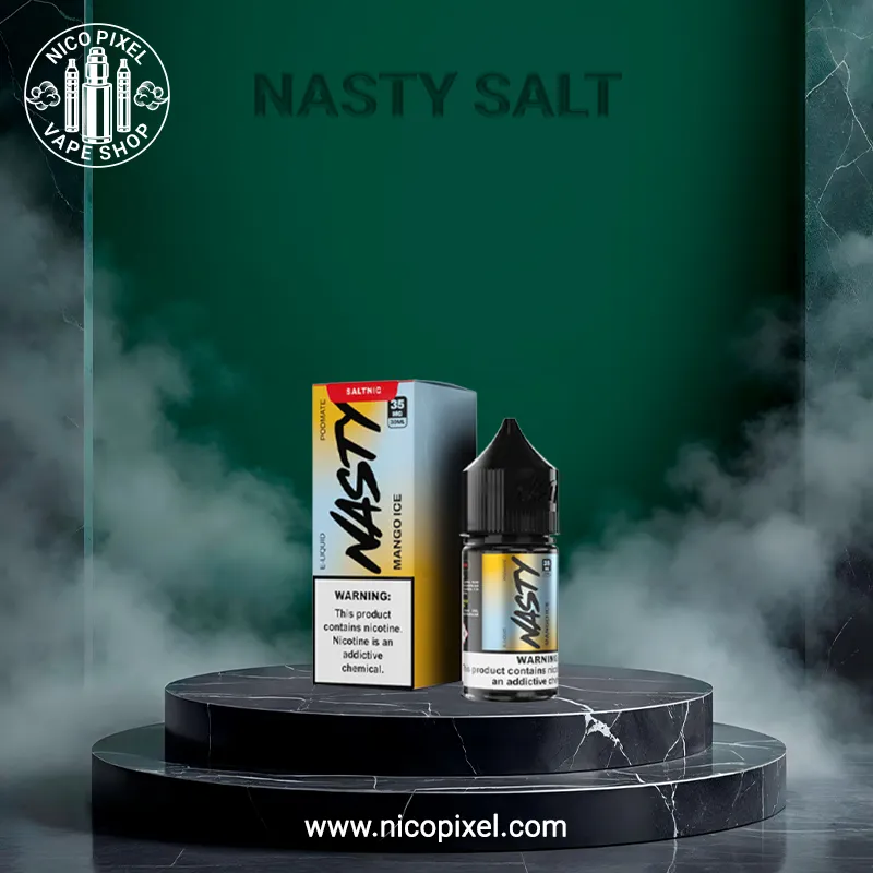 سالت نیکوتین انبه یخ پایه کوتاه برند نستی - NASTY MANGO ICE SALT NIC سالت نیکوتین انبه یخ پایه کوتاه برند نستی - NASTY MANGO ICE SALT NIC