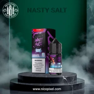سالت نیکوتین انگور سوپر کول پایه کوتاه برند نستی - NASTY GRAPE ASAP GRAPE SUPER COOL SALT NIC