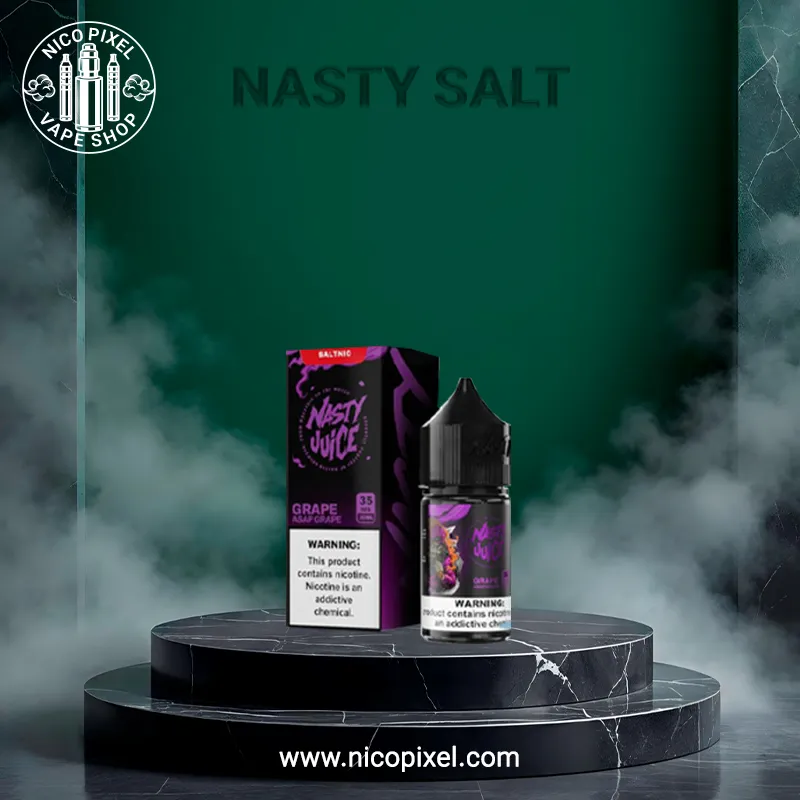سالت نیکوتین انگور پایه کوتاه برند نستی - NASTY GRAPE ASAP GRAPE SALT NIC سالت نیکوتین انگور پایه کوتاه برند نستی - NASTY GRAPE ASAP GRAPE SALT NIC