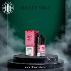 سالت نیکوتین توت فرنگی ترپ کویین پایه کوتاه برند نستی - NASTY STRAWBERRY TRAP QUEEN SALT NIC