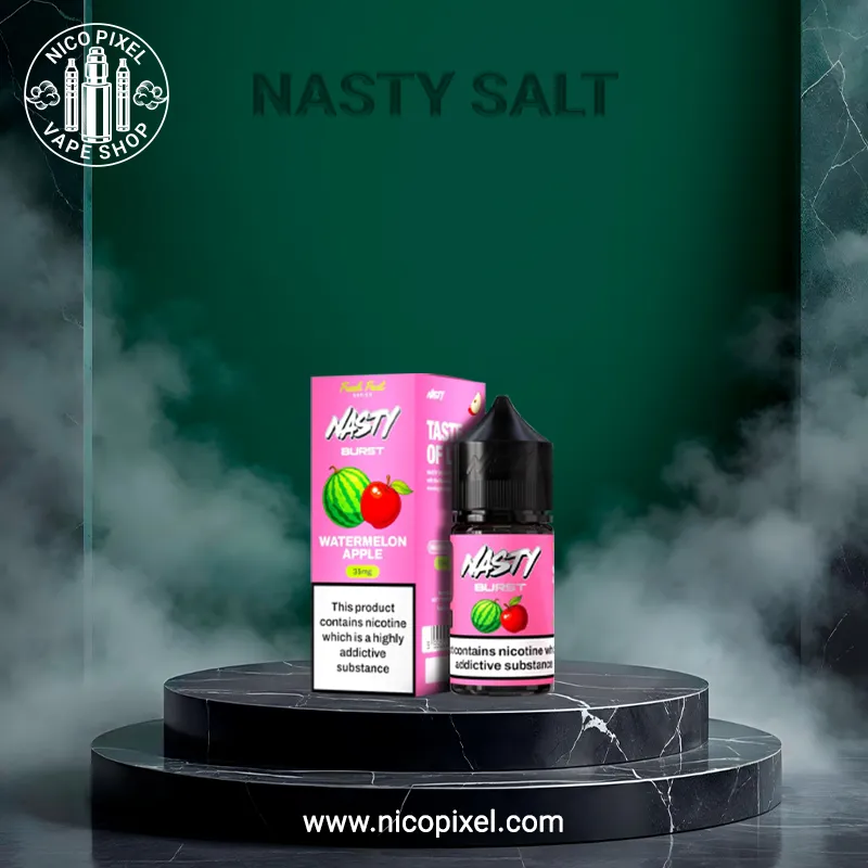 سالت نیکوتین هندوانه سیب سری برست برند نستی - NASTY WATERMELON APPLE SALT NIC