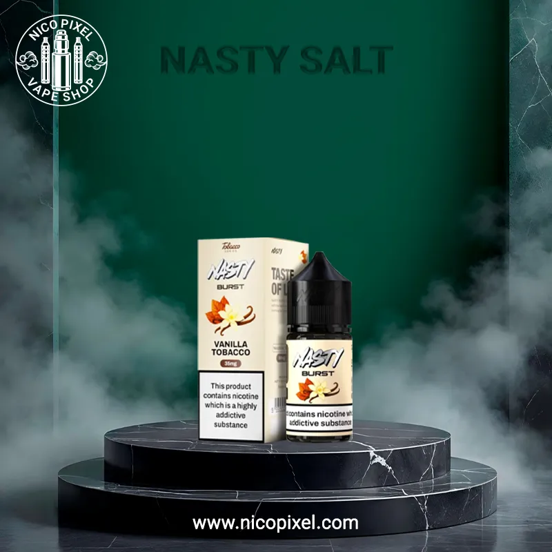 سالت نیکوتین وانیل تنباکو سری برست برند نستی - NASTY VANILLA TOBACCO SALT NIC