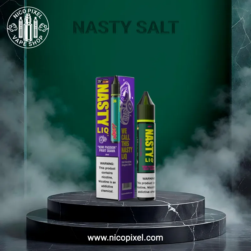 سالت نیکوتین کیوی پشن فروت گواوا پایه بلند برند نستی - NASTY KIWI PASSION FRUIT GUAVA SALT NIC سالت نیکوتین کیوی پشن فروت گواوا پایه بلند برند نستی - NASTY KIWI PASSION FRUIT GUAVA SALT NIC