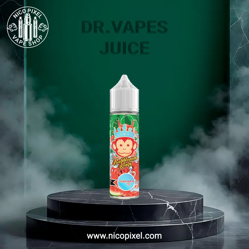 جویس آدامس بادکنکی هندوانه یخ 60میل دکتر ویپز - DR VAPES BUBBLEGUM KINGS WATERMELON ICE 60ML JUICE