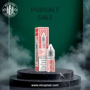 سالت نیکوتین آدامس بادکنکی قرمز برند پادسالت - PODSALT RED GUMMY BEAR SALT NIC
