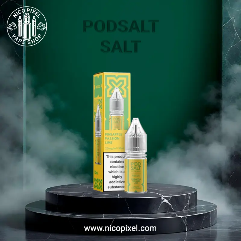 سالت نیکوتین آناناس پشن فروت لیمو برند پادسالت - PODSALT PINEAPPLE PASSION LIME SALT NIC