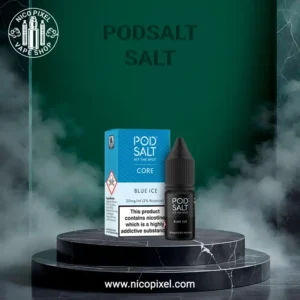 سالت نیکوتین بلوبری یخ برند پادسالت - PODSALT BLUE ICE SALT NIC