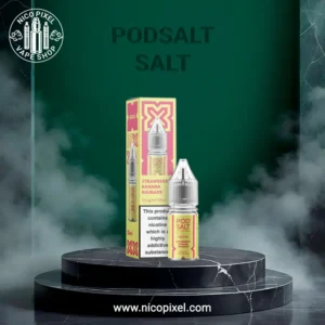 سالت نیکوتین توت فرنگی موز ریواس برند پادسالت - PODSALT STRAWBERRY BANANA RHUBARB SALT NIC