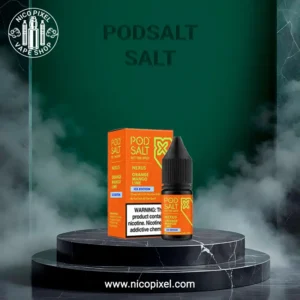 سالت نیکوتین پرتقال انبه لیمو یخ برند پادسالت - PODSALT ORANGE MANGO LIME ICE SALT NIC